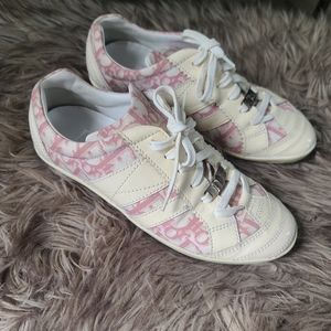 Dior Monogram Canvas Patent Sneakers